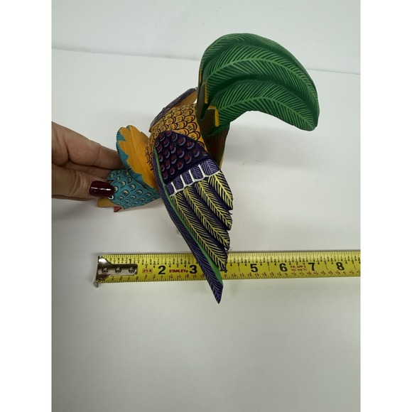 Oaxacan Wood Carving Lauro Ramirez Sm Rooster Mexican Folk Art Alebrije Oaxaca - Picture 7 of 8